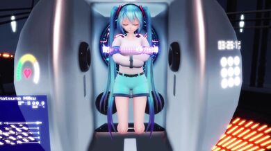 Tickling Miku in the Spherical World of Pleasure