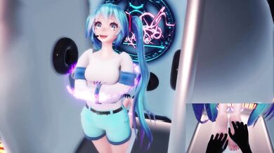 Tickling Miku in the Spherical World of Pleasure