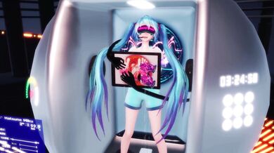 Tickling Miku in the Spherical World of Pleasure
