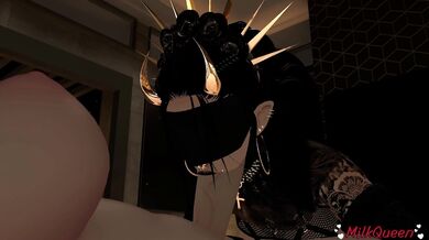 - Futa MILF gives blowjob to submissive partner