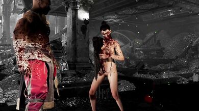 Geras' Time Executioner dominates and punishes all naked females in Ryona