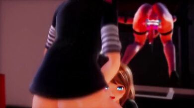 Virtual Reality Handjob from a Futanari with Short Hair
