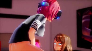 Virtual Reality Handjob from a Futanari with Short Hair
