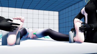 Miku's Giggly Bindings on the Tickle-torturing Table