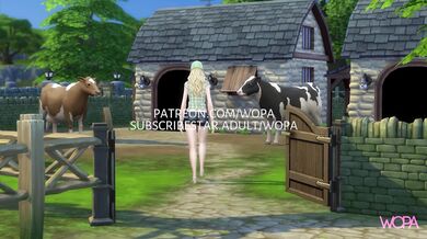 [TRAILER] Banging the Debtor's Wife Who Hid on Her Farm - Outdoor Sex with a Beauty