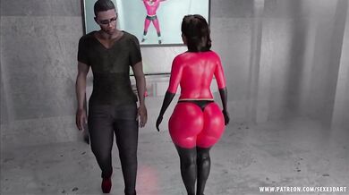 Gigantic Rump of Mrs. Incredible Pounded in Sexy 3D Animation