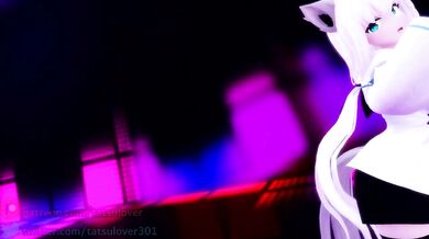 Fucking Fubuki's Tight Teen Pussy Riding the Big Cock Wave!