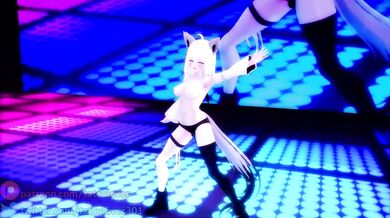 Fucking Fubuki's Tight Teen Pussy Riding the Big Cock Wave!