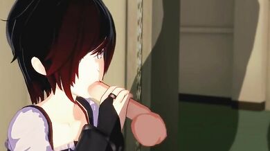 Ruby Rose fights for her life in RWBY!