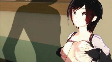 Ruby Rose fights for her life in RWBY!