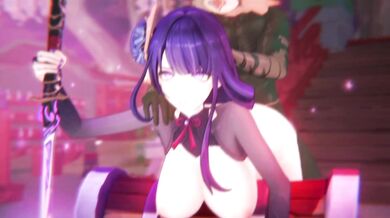 Hot Japanese Anime Schoolgirl Gets Double Penetrated by Horny Monks in 'Ashi Ashi Yae Miko' from MAIGGKK!
