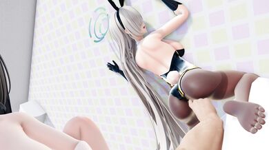 Hardcore Threesome with Rabbit Girls in HD - The Colonel's Futa Fantasy (Hasumi Version)