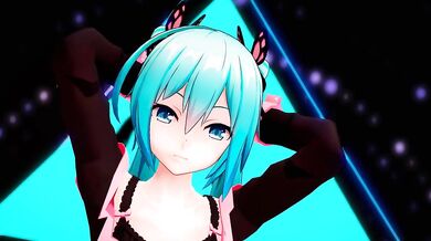 Nude Miku Pole Dance - Reflections