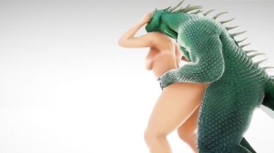 Monster Cock Invades Busty Blonde in 3D Hentai Porn