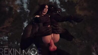 The Sexy Shape-Shifter and the Lovely Elven Seductress: A Tale of Anal Penetration and Bestiality