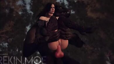 The Sexy Shape-Shifter and the Lovely Elven Seductress: A Tale of Anal Penetration and Bestiality