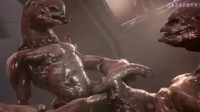 Holy Shit, That's a Big Splatter of Blue Alien Ejaculate! - MrSafetyLion's Unforgettable Encounter with the Legendary Sangheili in Halo
