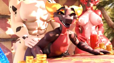 Watch as the Xaz3D kobold and his doggy best friend enjoy a hot steamy night together in this hentai porn video!