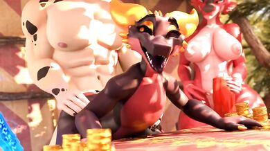 Watch as the Xaz3D kobold and his doggy best friend enjoy a hot steamy night together in this hentai porn video!
