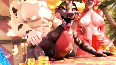 Watch as the Xaz3D kobold and his doggy best friend enjoy a hot steamy night together in this hentai porn video!