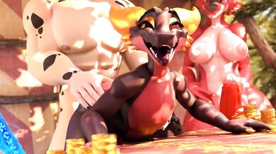 Watch as the Xaz3D kobold and his doggy best friend enjoy a hot steamy night together in this hentai porn video!