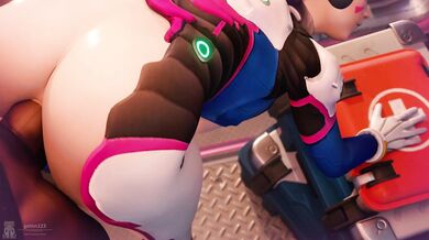 D.va's Wicked Playtime with Bad Guys in HMV