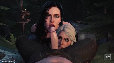 The Witcher's Twin-Switch: Yennefer and Ciri take turns with Geralt in the bedroom!
