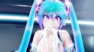 Cum on Hatsune Miku's Handjob!