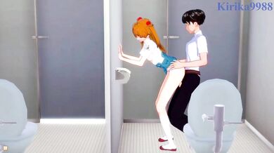 Pantyhose-tearing, cock-worshipping Asuka Langley in the most intense, orgasmic sex scene you've ever seen!