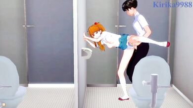 Pantyhose-tearing, cock-worshipping Asuka Langley in the most intense, orgasmic sex scene you've ever seen!