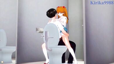 Pantyhose-tearing, cock-worshipping Asuka Langley in the most intense, orgasmic sex scene you've ever seen!