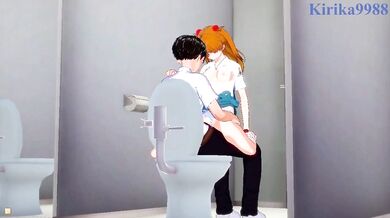 Pantyhose-tearing, cock-worshipping Asuka Langley in the most intense, orgasmic sex scene you've ever seen!