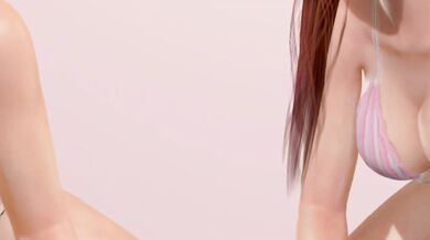 Double BJ Brawl: Ayane vs. Kasumi in Erotic Audio + DOAX3