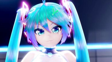 Hatsune Miku Masturbates to Climactic Completion in Scene 3!