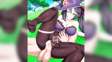 Sisters' Ménage à Trois with Mona, Genshin and Impact Bluesenpai