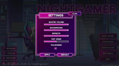 Nightgamer On Bed