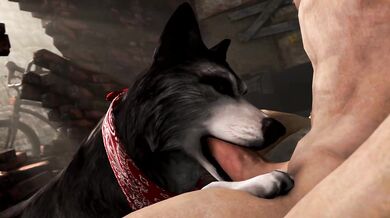 Guy Gets Fellatio from a Hairy Chick (Scruff McNutt)