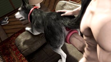 Husky Banged By Hairy Man Meat (Scrungusbungus)