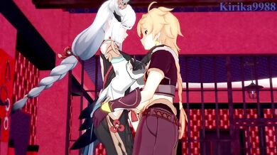 The Tides of Passion: Shenhe and Aether's Lustful Journey Through the Cosmos