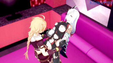 The Tides of Passion: Shenhe and Aether's Lustful Journey Through the Cosmos