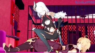 The Tides of Passion: Shenhe and Aether's Lustful Journey Through the Cosmos