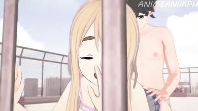 Tsumugi Kotobuki, the busty president of K-ON! and her big tits take center stage in this hentai porn video.