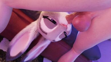 Major Cumshot Explosion: Judy Hopps' Mouthful of Dick 3D