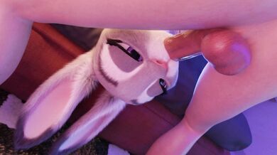 Major Cumshot Explosion: Judy Hopps' Mouthful of Dick 3D