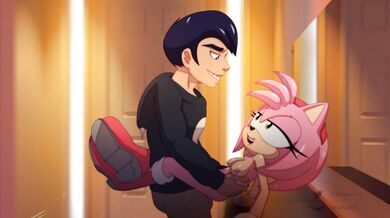 Amy Rose takes on a new commission, but not before she gets animated and fucks the shit out of her client!