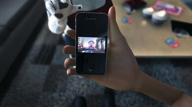 The horny phone eater, Zoe, devours your device while you watch in delight!