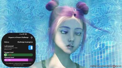 Futa's Underwater Masturbation Challenge: Orgasm or Drown by Redvoidcgi