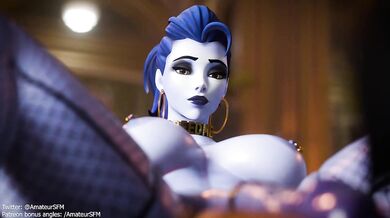 Pharah gets Pounded by Widowmaker