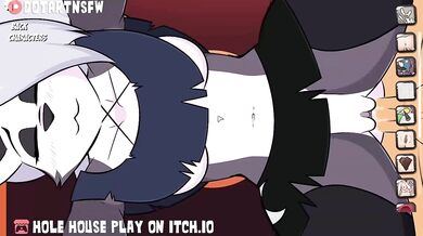 Loona's Mammoth Thighs Take a Pounding from Behind in the Hole House