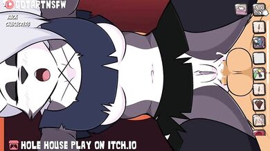 Loona's Mammoth Thighs Take a Pounding from Behind in the Hole House